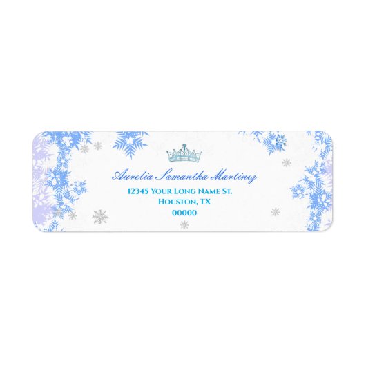 ウィンターワンダーランドキンセニェラ差出人住所 ラベル (正面)