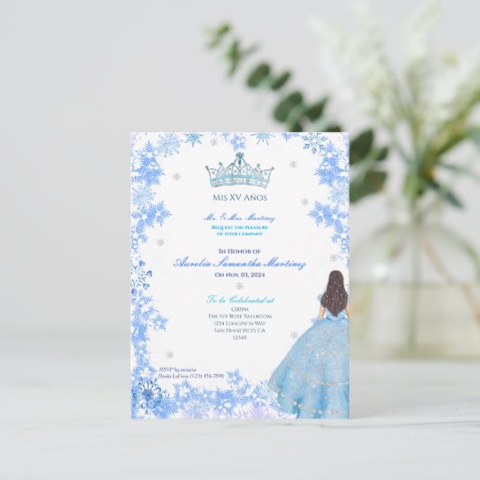 ウィンターワンダーランドキンセニェラ招待状 ポストカード (スタンド正面)