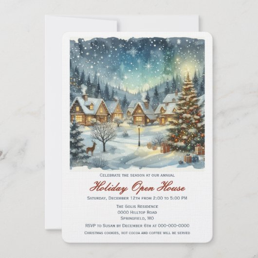 ウィンターワンダーランドクリスマスオープンハウス 招待状 (正面)
