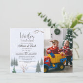 ウィンターワンダーランドクリスマスツインバースデーパーティー 招待状 (スタンド正面)