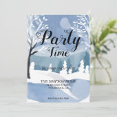 ウィンターワンダーランドクリスマスパーティの招待状 招待状 (スタンド正面)