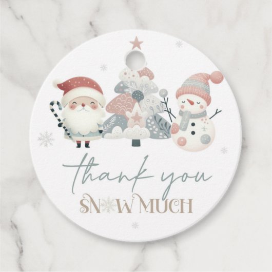 ウィンターワンダーランドクリスマス誕生日ギフトラベル フェイバータグ (正面)