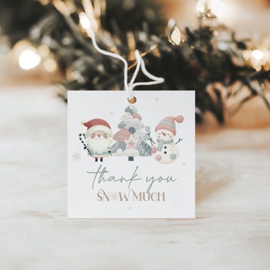 ウィンターワンダーランドクリスマス誕生日ギフトラベル フェイバータグ