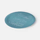 ウィンターワンダーランドクリスマス7"紙プレート ペーパープレート (アングル)