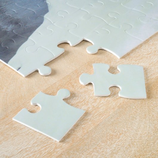 ウィンターワンダーランドクリークスノーアイスフロストランドスケープ ジグソーパズル (側面)