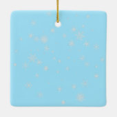 ウィンターワンダーランドサンタギフトウォーターカラーオーナメント セラミックオーナメント (裏面)