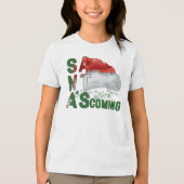 ウィンターワンダーランドサンタハットチルドレン トライブレンドTシャツ (正面)