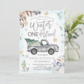 ウィンターワンダーランドシルバーウィンタートラック雪だるま 招待状 (スタンド正面)