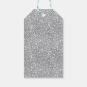 ウィンターワンダーランドシルバーパーティー好意ありがとうラベル ギフトタグ (裏面)