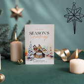 ウィンターワンダーランドシーズンズグリーティングホリデーカード 招待状