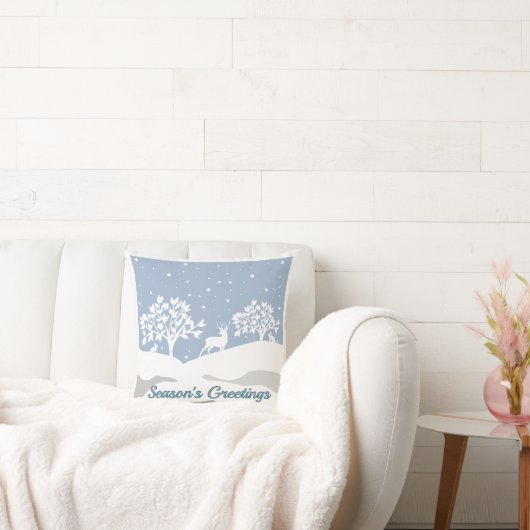 ウィンターワンダーランドシーズンズグリーティング装飾用クッション クッション (ソファ)