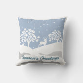 ウィンターワンダーランドシーズンズグリーティング装飾用クッション クッション (裏面)
