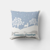 ウィンターワンダーランドシーズンズグリーティング装飾用クッション クッション (正面)