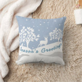 ウィンターワンダーランドシーズンズグリーティング装飾用クッション クッション (ブランケット)