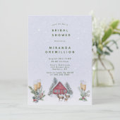 ウィンターワンダーランドシーナリーブライダルシャワー 招待状 (スタンド正面)