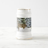 ウィンターワンダーランドスノーアンドディアホリデイ飲み物用品 ビールジョッキ (中央)