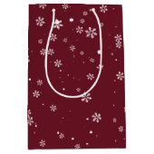 ウィンターワンダーランドスノーエレガント秋 ミディアムペーパーバッグ (正面)