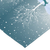 ウィンターワンダーランドスノーディアーツリーズスケッチ ショートテーブルランナー (コーナー)