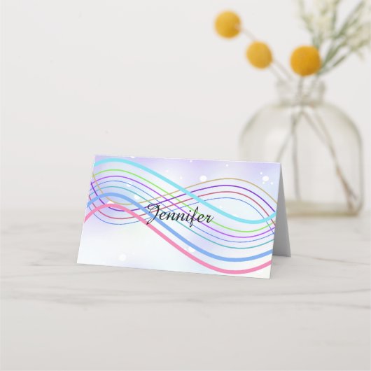 ウィンターワンダーランドスノーニーネームプレイスホルダー プレイスカード (正面)