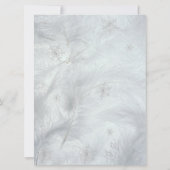 ウィンターワンダーランドスノーフレーククリスマスパーティー招待状 招待状 (裏面)