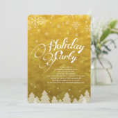 ウィンターワンダーランドスノーフレークスゴールデンホリデーパーティー 招待状 (スタンド正面)