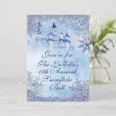 ウィンターワンダーランドスノーフレークボール招待状 招待状 (スタンド正面)