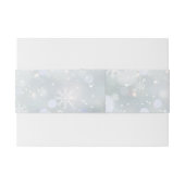 ウィンターワンダーランドスノー結婚式招待状 招待状ベリーバンド (裏面例)