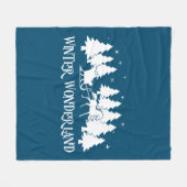 ウィンターワンダーランドスリー乗り場 フリースブランケット (正面(横))