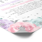 ウィンターワンダーランドタイムカプセルピンクとシルバー ポスター (角)