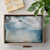 ウィンターワンダーランドツリーアンドディアデクページ紙 薄葉紙 (ギフト)