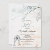 ウィンターワンダーランドツリーブランチブライダルシャワー 招待状 (正面)
