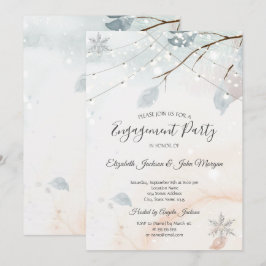 ウィンターワンダーランドツリーブランチ婚約 招待状