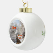 ウィンターワンダーランドテンプレートオーナメント セラミックボールオーナメント (右)