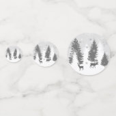 ウィンターワンダーランドテーブル紙吹雪 – 緑 コンフェッティ (裏面)