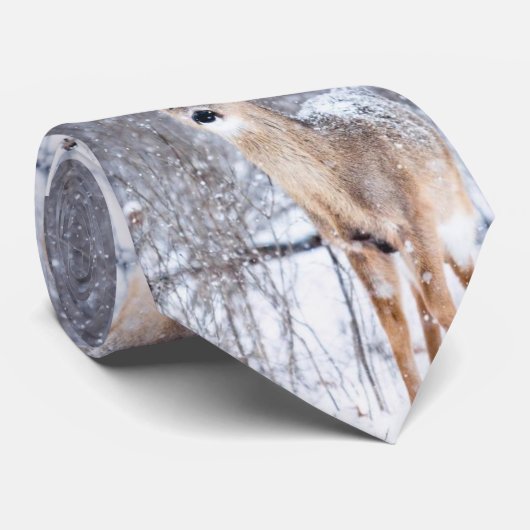 ウィンターワンダーランドディアクリスマスホリデーメンズ ネクタイ (ロール)