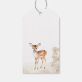 ウィンターワンダーランドディアファースト誕生日 ギフトタグ (裏面)