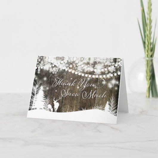 ウィンターワンダーランドディアー&ライトズサンキューカード サンキューカード (正面)