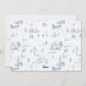 ウィンターワンダーランドトイレホリデー数々のフォトカード シーズンカード (裏面)