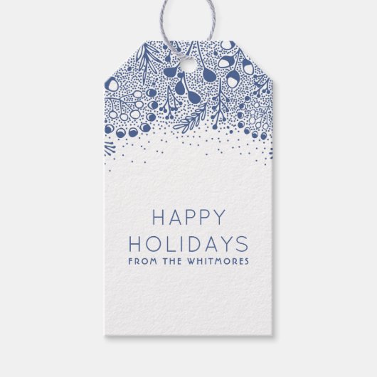 ウィンターワンダーランドハッピーホリデー ギフトタグ (正面)