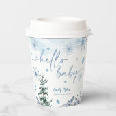 ウィンターワンダーランドハローベビー紙カップ 紙コップ (裏面)