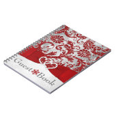 ウィンターワンダーランドハート結婚ズゲストブックに参加 ノートブック (左側)