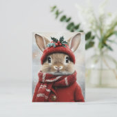 ウィンターワンダーランドバニー ポストカード (スタンド正面)