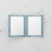 ウィンターワンダーランドバルミツワーサンキューノートカード サンキューカード (内部)