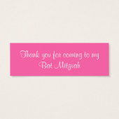 ウィンターワンダーランドバルミツワーメッセージカード (裏面)