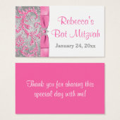 ウィンターワンダーランドバルミツワーメッセージカード2 (正面&裏面)