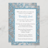 ウィンターワンダーランドバルミツワー招待状2 招待状 (正面/裏面)