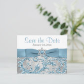 ウィンターワンダーランドバルミツワー日付カードを保存 案内ポストカード (スタンド正面)