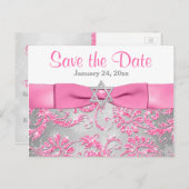 ウィンターワンダーランドバルミツワー日付カードを保存 案内ポストカード (正面/裏面)