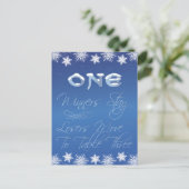 ウィンターワンダーランドバンコテーブルカード#1 ポストカード (スタンド正面)