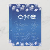 ウィンターワンダーランドバンコテーブルカード#1 ポストカード (正面/裏面)